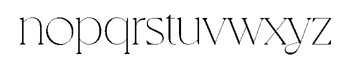 Voyage Light Font LOWERCASE