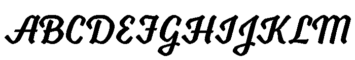 Voltage Regular Font UPPERCASE
