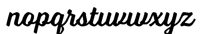Voltage Regular Font LOWERCASE
