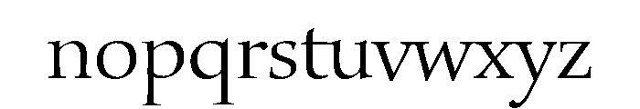 Voltaire Light Font LOWERCASE