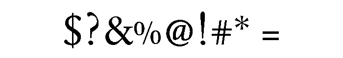 Voltaire Regular Font OTHER CHARS