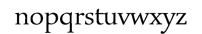 Voltaire Regular Font LOWERCASE