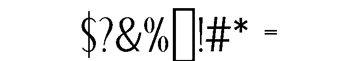 Von Bond Regular Font OTHER CHARS