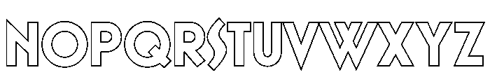 Voyage Culture Sans Outline Font LOWERCASE