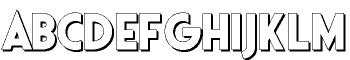 Voyage Culture Sans Shadow Font UPPERCASE
