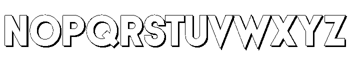 Voyage Culture Sans Shadow Font UPPERCASE