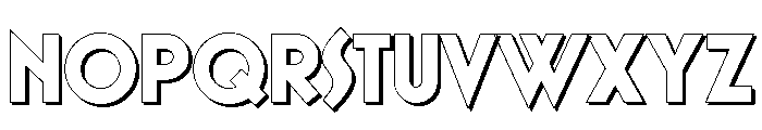 Voyage Culture Sans Shadow Font LOWERCASE