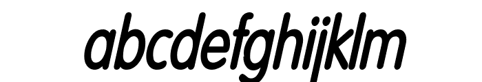 Vogel Condensed BoldItalic Font LOWERCASE
