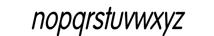 Vogel Condensed Italic Font LOWERCASE