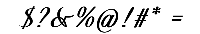 Voladro-BoldItalic Font OTHER CHARS