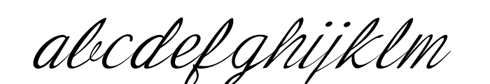 Voladro-Italic Font LOWERCASE