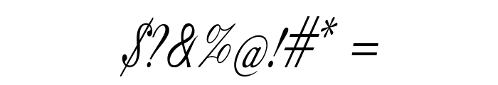 Volara-CondensedItalic Font OTHER CHARS
