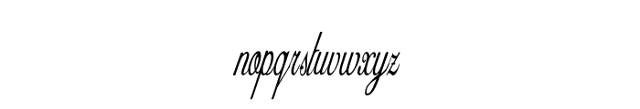 Volara-ExtracondensedItalic Font LOWERCASE