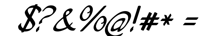 Volstoy-BoldItalic Font OTHER CHARS