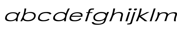 Voltagio-ExtraexpandedItalic Font LOWERCASE