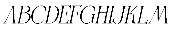 VROZA CONTE Italic Font UPPERCASE