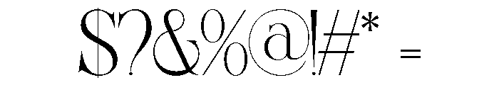 VROZA CONTE Regular Font OTHER CHARS