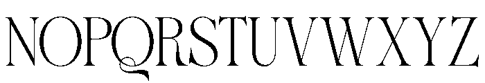 VROZA CONTE Regular Font UPPERCASE