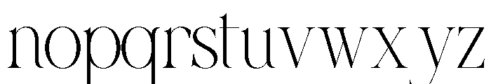 VROZA CONTE Regular Font LOWERCASE