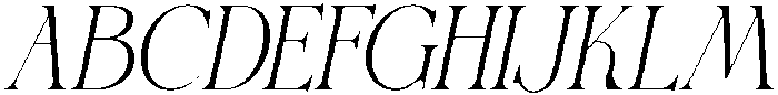 VROZA CONTE Italic otf (400) Font UPPERCASE