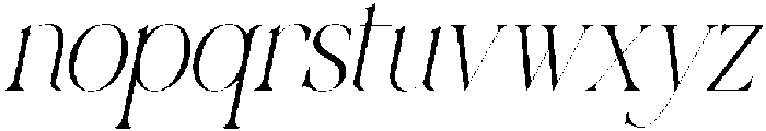 VROZA CONTE Italic otf (400) Font LOWERCASE