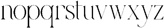 VROZA CONTE Regular otf (400) Font LOWERCASE