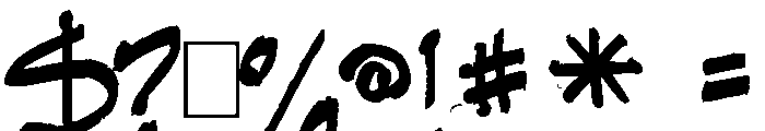 Vranic Hand Font OTHER CHARS