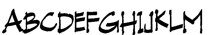 Vranic Hand Font UPPERCASE