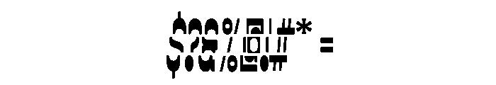 VroumGti BBoldDecalic Font OTHER CHARS