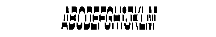 VroumGti BBoldDecalic Font UPPERCASE