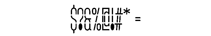 VroumGti BLight Font OTHER CHARS