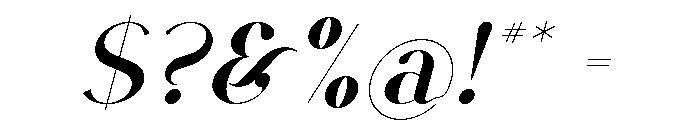 VSOP Cursive Font OTHER CHARS