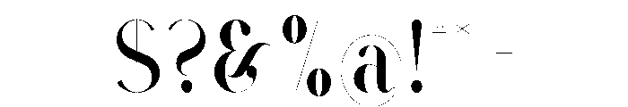 VSOP Serif Font OTHER CHARS