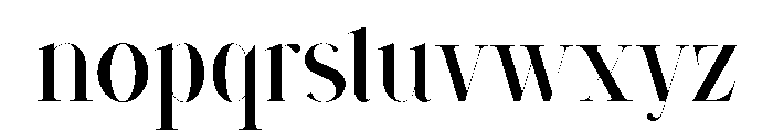 VSOP Serif Font LOWERCASE