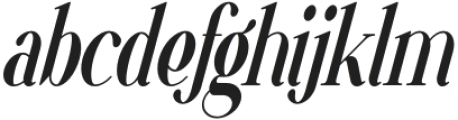 VSOP Narrow 3 Italic otf (400) Font LOWERCASE