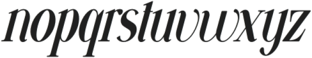 VSOP Narrow 3 Italic otf (400) Font LOWERCASE