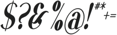 VSOP Narrow 4 Italic otf (400) Font OTHER CHARS