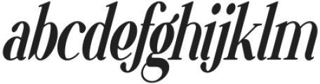 VSOP Narrow 4 Italic otf (400) Font LOWERCASE