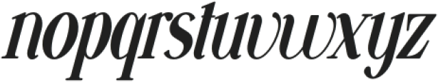 VSOP Narrow 4 Italic otf (400) Font LOWERCASE