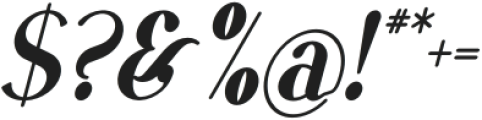 VSOP Narrow 5 Italic otf (400) Font OTHER CHARS