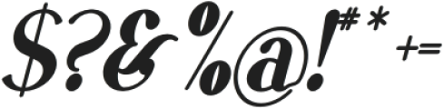 VSOP Narrow 6 Italic otf (400) Font OTHER CHARS