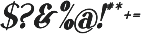 VSOP Narrow 7 Italic otf (400) Font OTHER CHARS