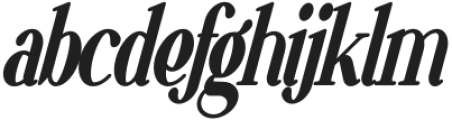 VSOP Narrower 6 Italic otf (400) Font LOWERCASE