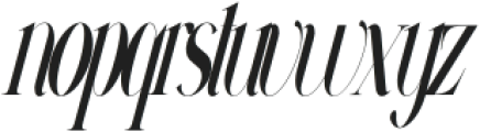 VSOP Narrowest 1 Italic otf (400) Font LOWERCASE