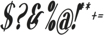 VSOP Narrowest 5 Italic otf (400) Font OTHER CHARS