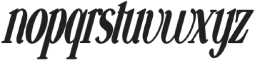 VSOP Narrowest 5 Italic otf (400) Font LOWERCASE