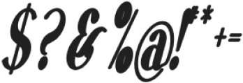 VSOP Narrowest 7 Italic otf (400) Font OTHER CHARS