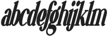 VSOP Narrowest 7 Italic otf (400) Font LOWERCASE