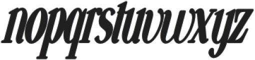 VSOP Narrowest 7 Italic otf (400) Font LOWERCASE