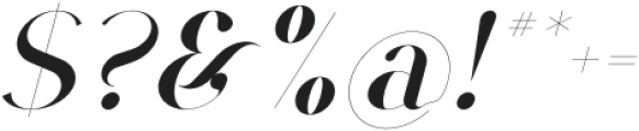 VSOP Regular 1 Italic otf (400) Font OTHER CHARS
